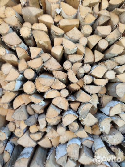 Дрова березовые колотые сухие