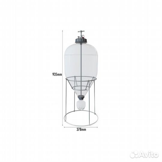 Цкт Fermenter King Gen 3, пластик, 35 л