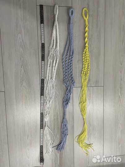 Подвеска для цветов, макраме