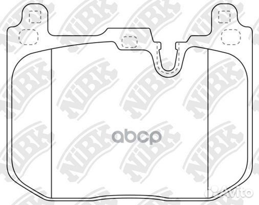 Колодки тормозные дисковые PN0672 NiBK
