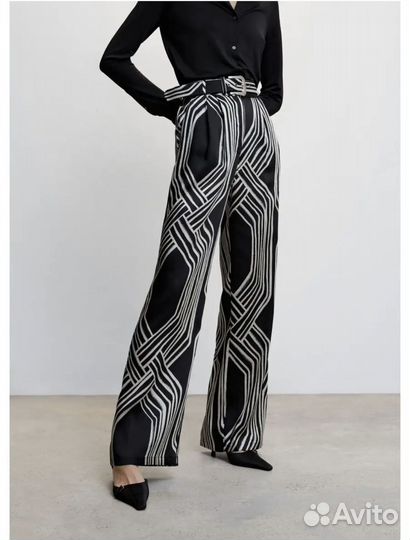 Новые атласные брючки mango