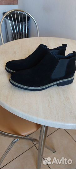 Ботинки челси мужские замшевые черные 44-45