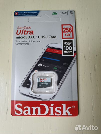 Карта памяти MicroSD SanDisk Сан Диск 256gb