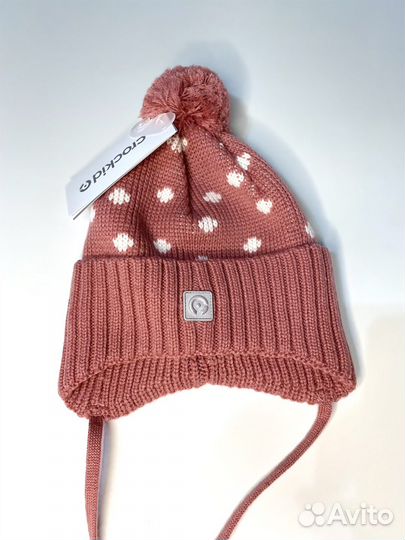 Шапка зимняя на девочку 50-52 Crockid