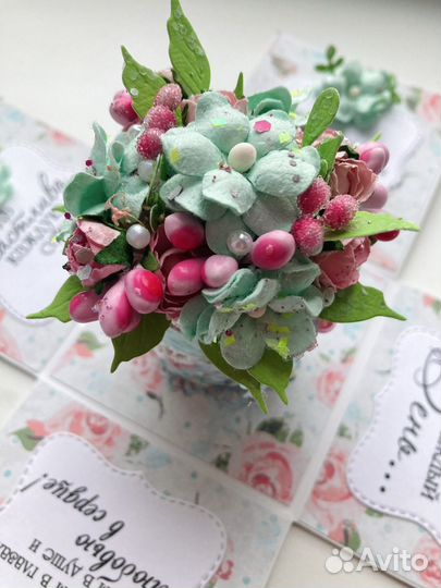 Коробочка-сюрприз цветочная