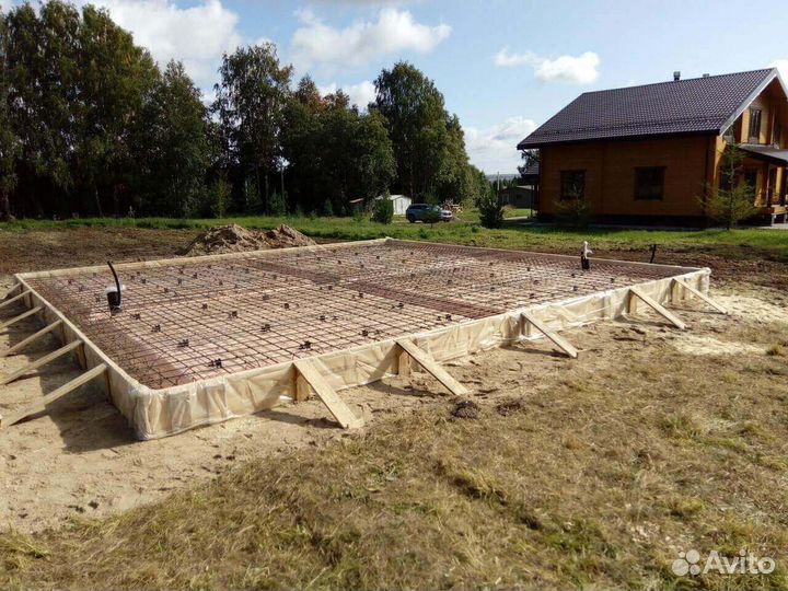 Фундамент под дом. Монолит плита. Без посредников