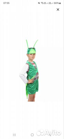Костюм кузнечика 104-116