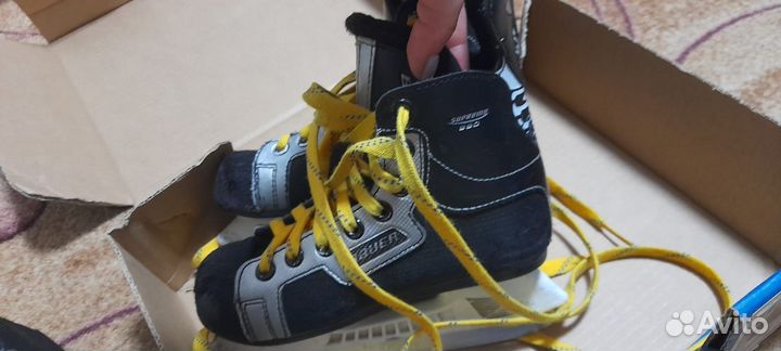 Хоккейные коньки Bauer 32-33 размер
