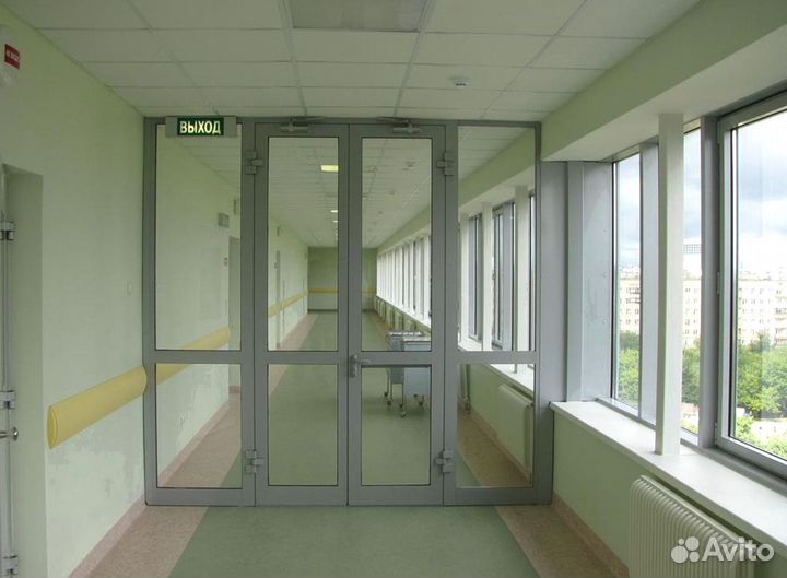 Противопожарные алюминиевые перегородки