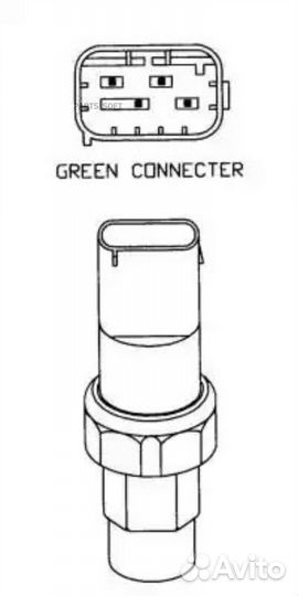 NRF 38925 Датчик давления конд.BMW E39/E38