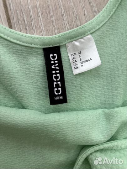 Платье мята H&M, 44