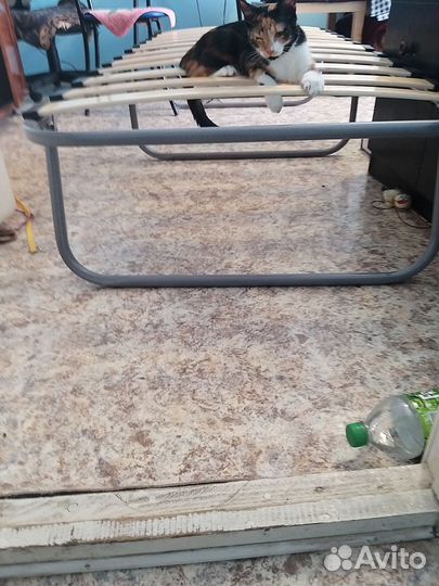 Раскладушка с матрасом