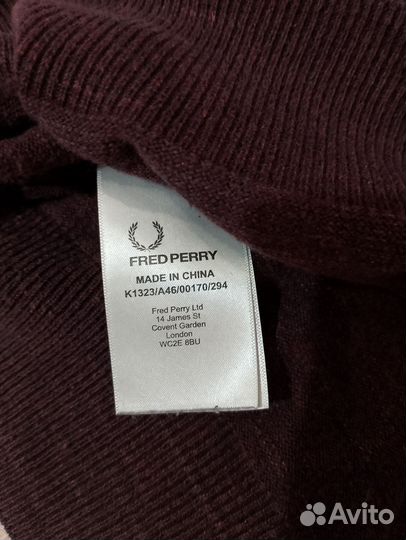 Fred perry кофта мужская XL