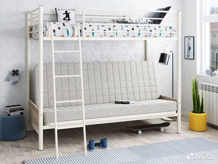 Кровать двухъярусная с диваном «Мадлен-2»