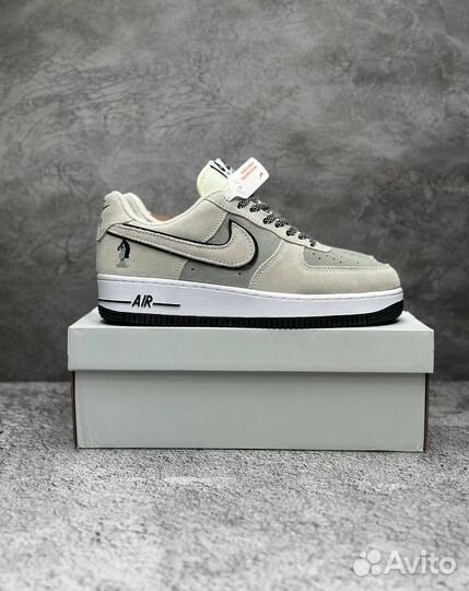 Кроссовки зимние nike AIR force 1 короткие с мехом