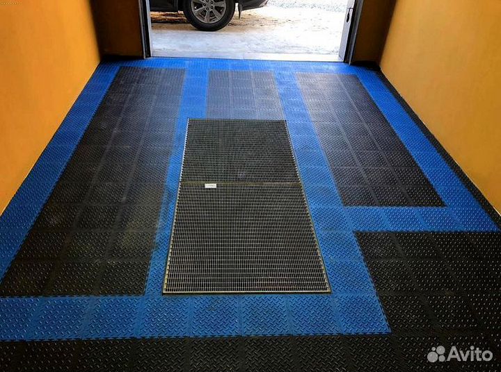 Модульная пвх-плитка для цеха