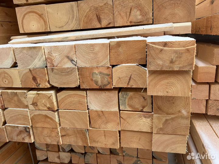 Брус обрезной 100х200х6000мм 1 сорт ГОСТ