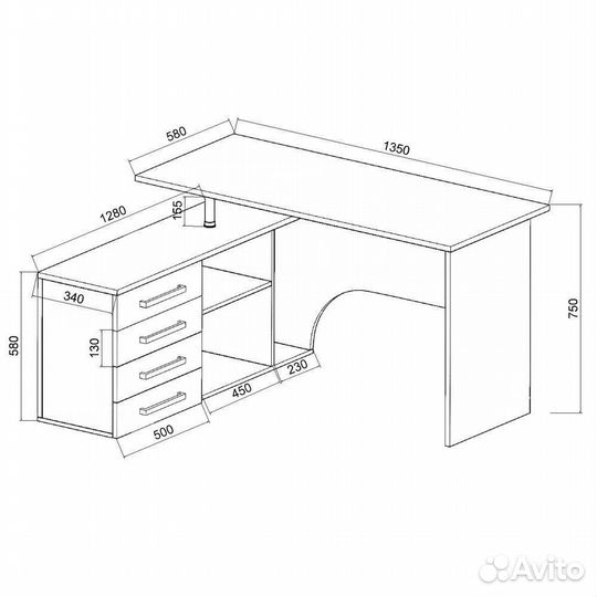 Стол компьютерный новый