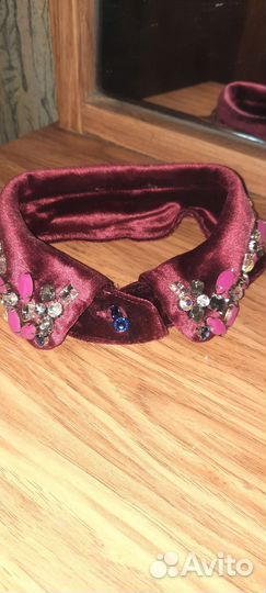 Сумочка клатч и воротник декоративный пакетом