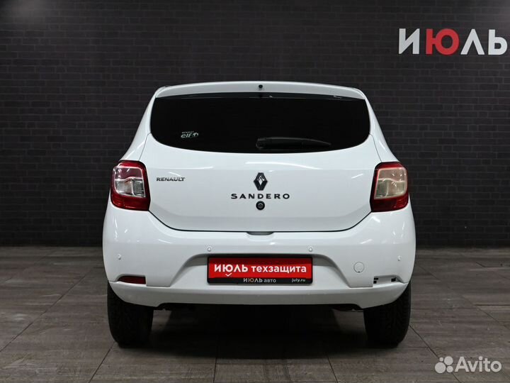 Renault Sandero 1.6 МТ, 2017, 107 524 км