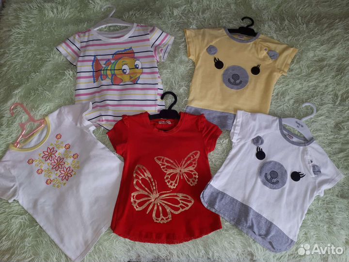 Футболка для девочки 92-98 пакетом за все
