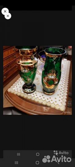 Вазы новые Богемия Чехия производство не подделка