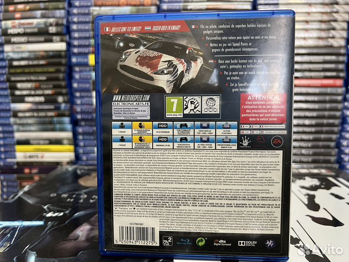 Диск Need For Speed Rivals PS4 / английский язык