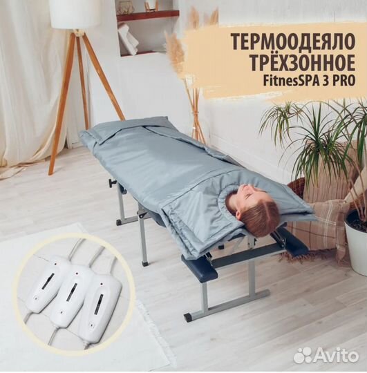 Трехзонное термоодеяло для обертывания fitnesspa3