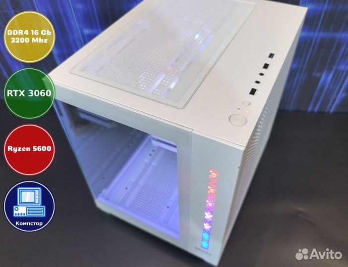 Геймерский комп AMD5600-RTX3050-16DDR4-SKQ5782-A520