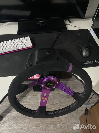 Игровой руль logitech g27 + ручник + кпп