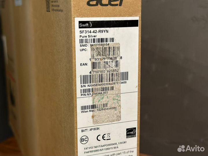 Ноутбук Acer Swift 3 SF314-42-R9YN