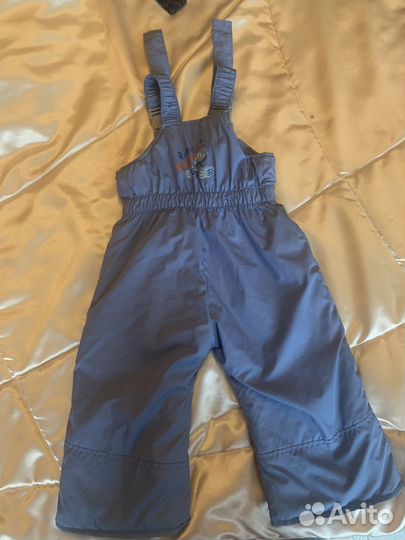 Зимние брюки полукомбинезон 74