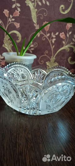 Салатник хрустальный