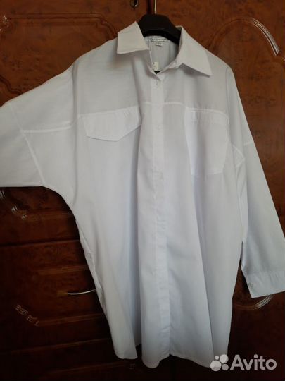 Новая.Рубашка белая большой размер 60-64