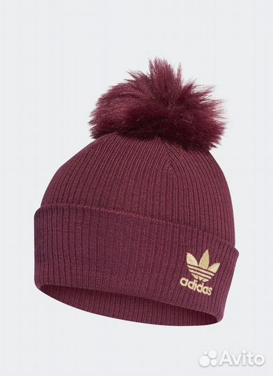 Шапка adidas Originals W Fur Pom Beani