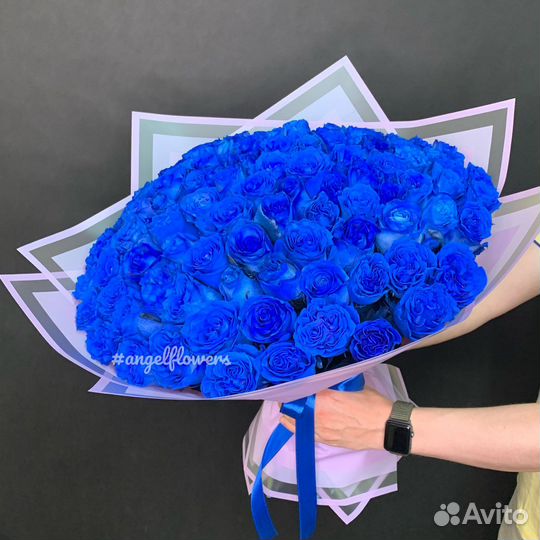 101 синяя роза