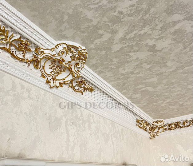 Гипсовые изделия: колонны, карнизы и декор