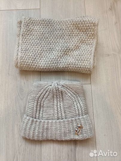 Комплект шапка и снуд женский