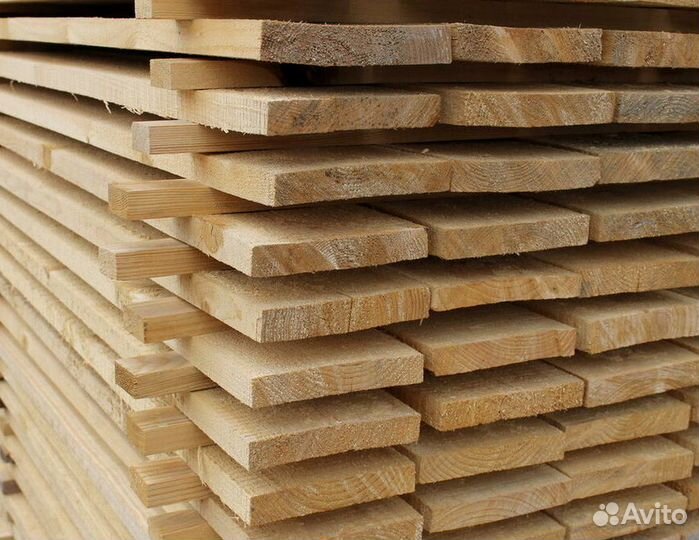 Доска обрезная сухая хвоя 1 сорт 25х100х6,0