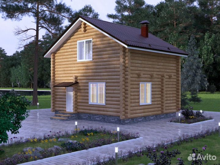 Сруб бани 105м2