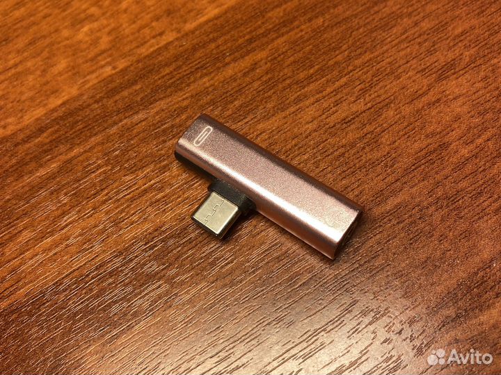 Адаптер-переходник USB Type-C розовый