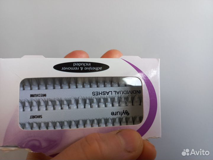 Накладные реснички тонкие пучки