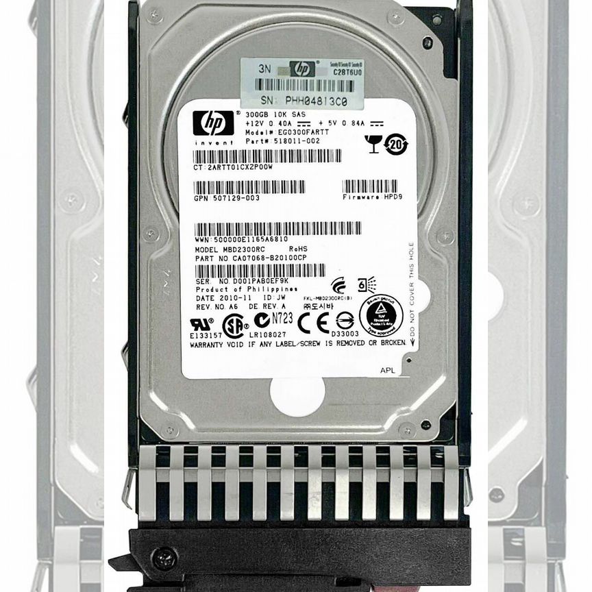 [EG0300FARTT] Жесткий Диск Hp 300gb Sas 10000 2,5" Eg0300fartt