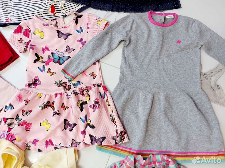 Детские вещи пакетом для девочек zara,hn,next3-5л