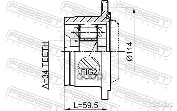 Шрус внутренний 2311-829 Febest