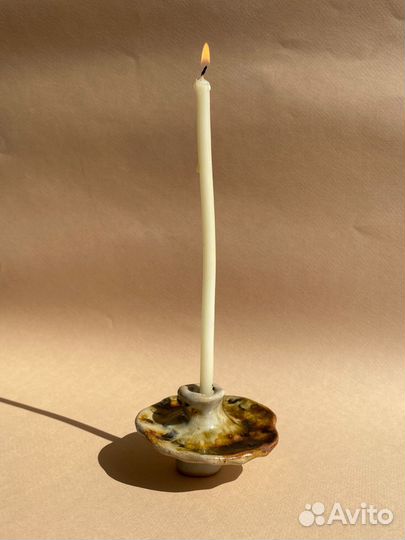 Керамические подсвечники для тонкой свечи