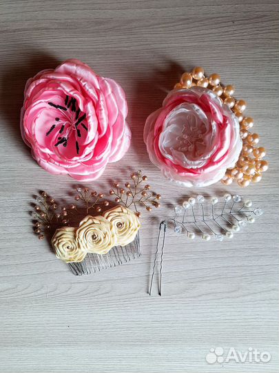 Банты и заколки ручной работы