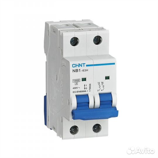 Chint Авт. выкл. NB1-63H 2P 2A 10кА х-ка C (R)