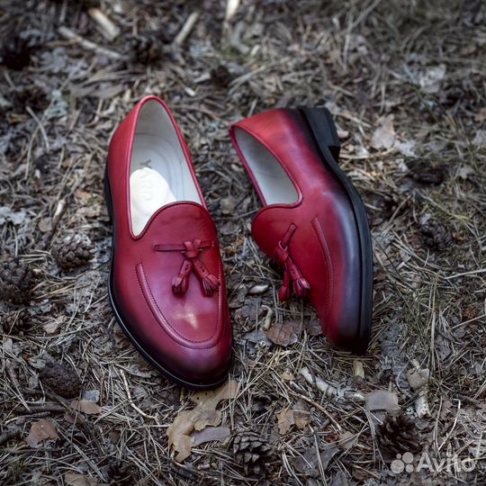 Лоферы мужские кожа