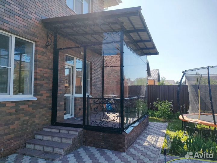 Мягкие пвх окна на беседку